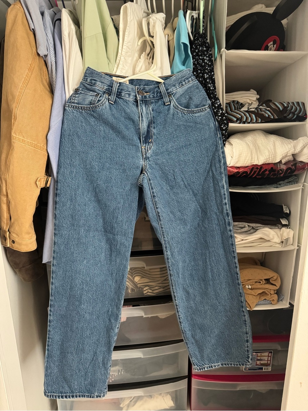 Levi's Baggy Dad Jeans- Medium Denim Wash